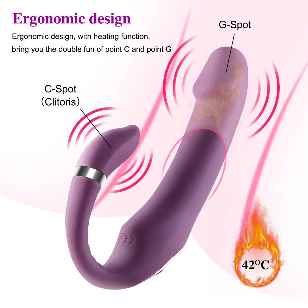 10 Speeds Heating Dildo Vibrator G Spot Vibrators Vagina Clitoris Stimulator Anal Sex toys for Women