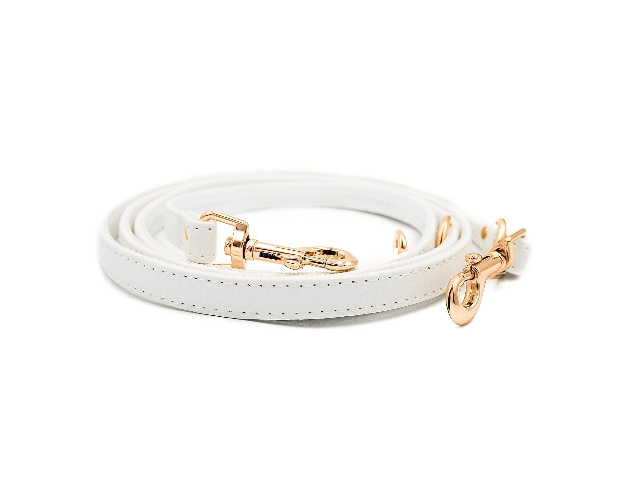 2 In 1 Piñatex® Vegan Leather Dog Collar & Leash Set | White