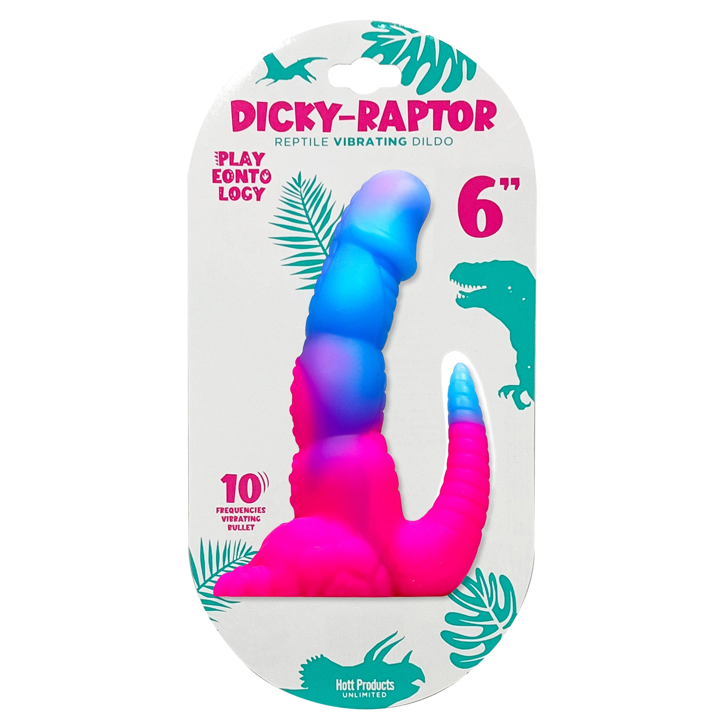 6" DICKY RAPTOR VIBRATING DILDO