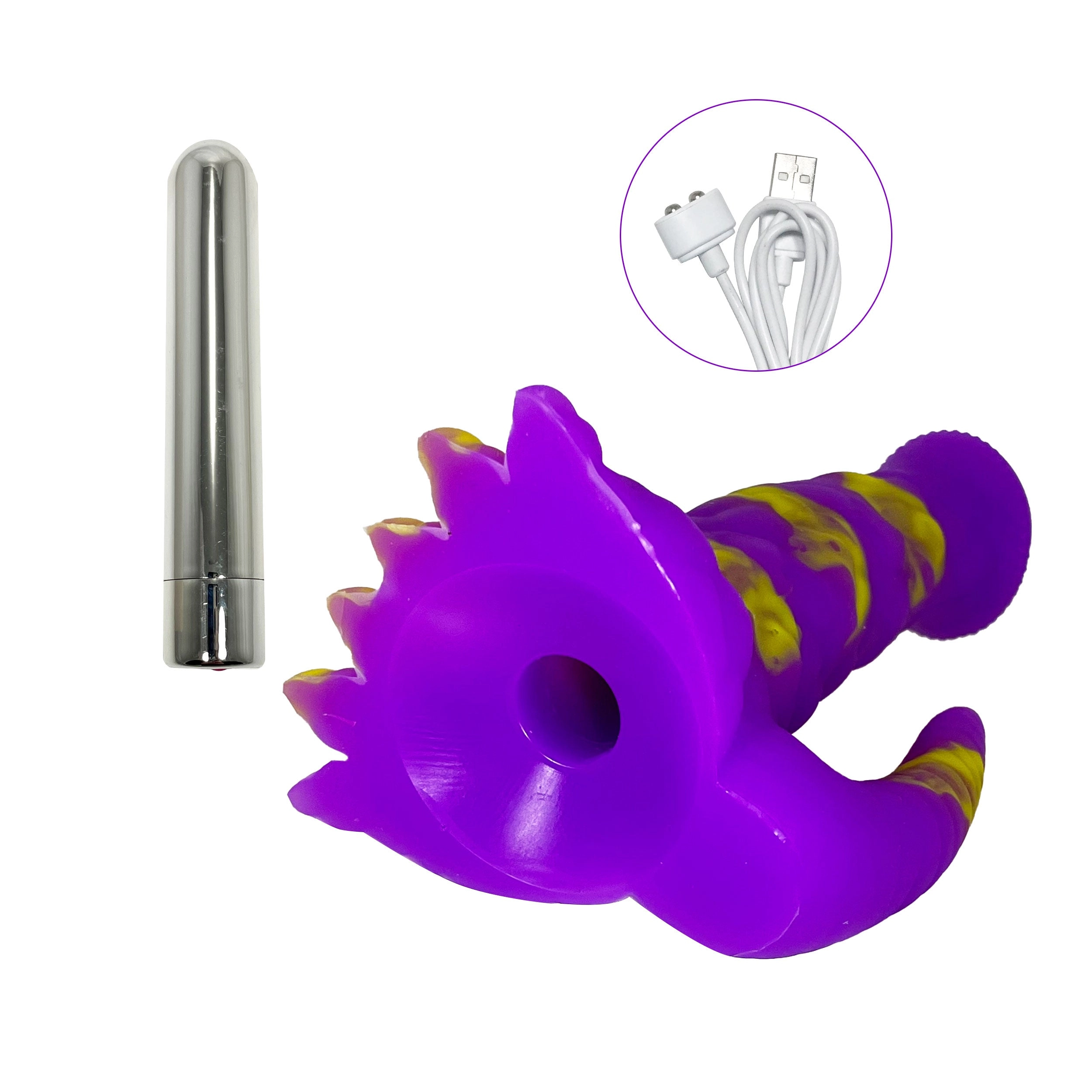 6" DICKYDACTYL VIBRATING DILDO
