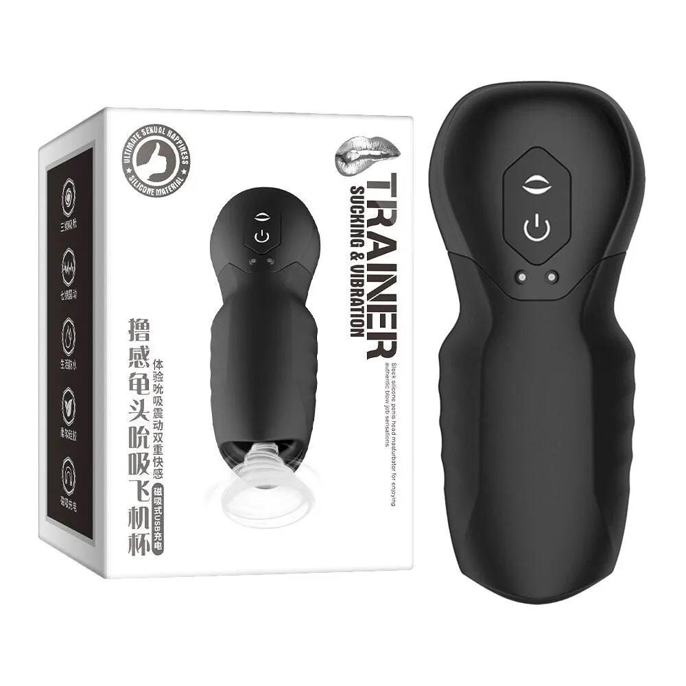 7 Speeds Glans Sucking Vibrators for Men Glans Trainer Sucking Vibrating Male Masturbators