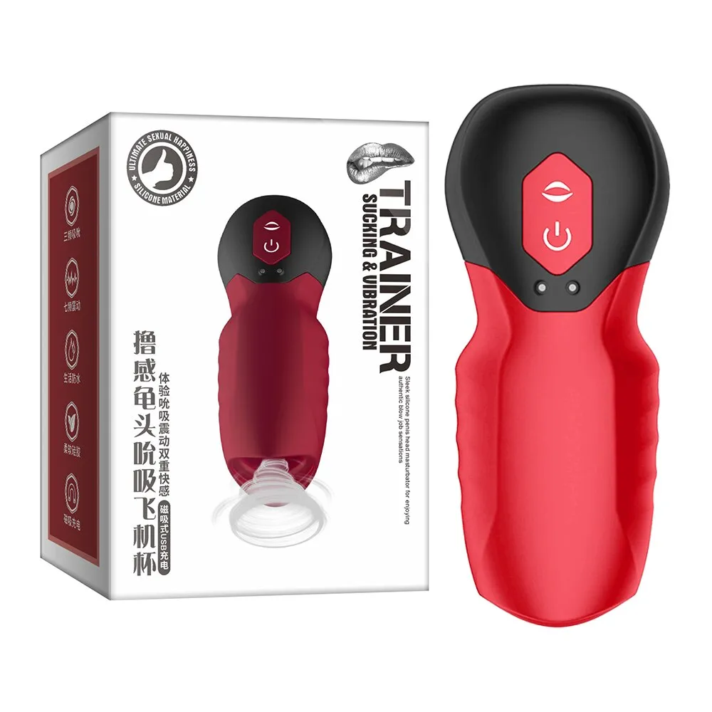 7 Speeds Glans Sucking Vibrators for Men Glans Trainer Sucking Vibrating Male Masturbators