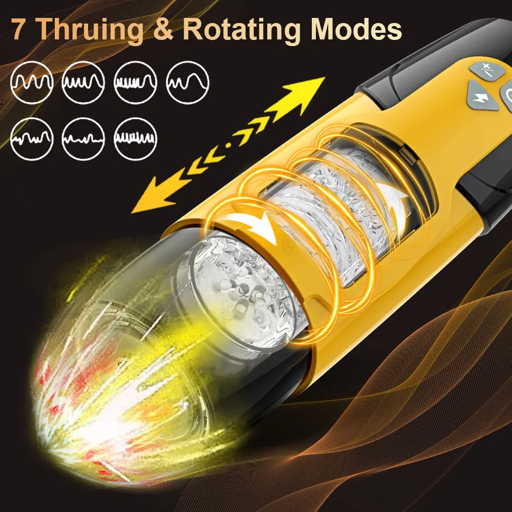 7 Thrusting & Spinning Automatic Male Masturbator