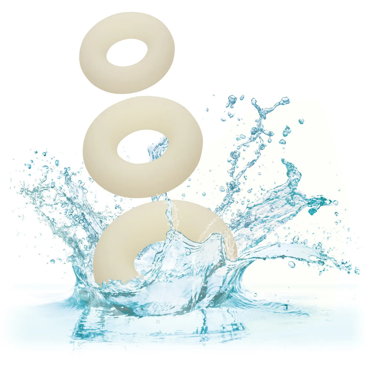 Alpha™ Glow-In-The-Dark Liquid Silicone 3 Ring Set