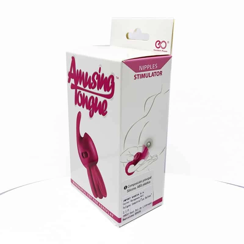Amusing Tongue Pink Finger Vibe