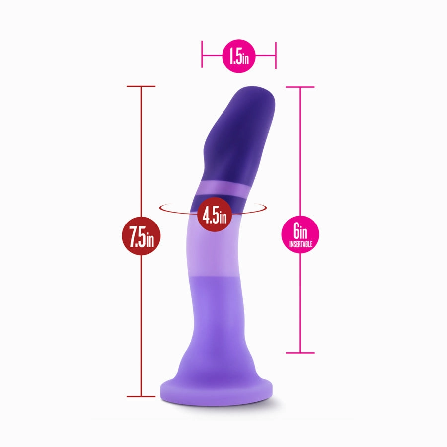 Avant D2 Purple Rain Silicone Dildo