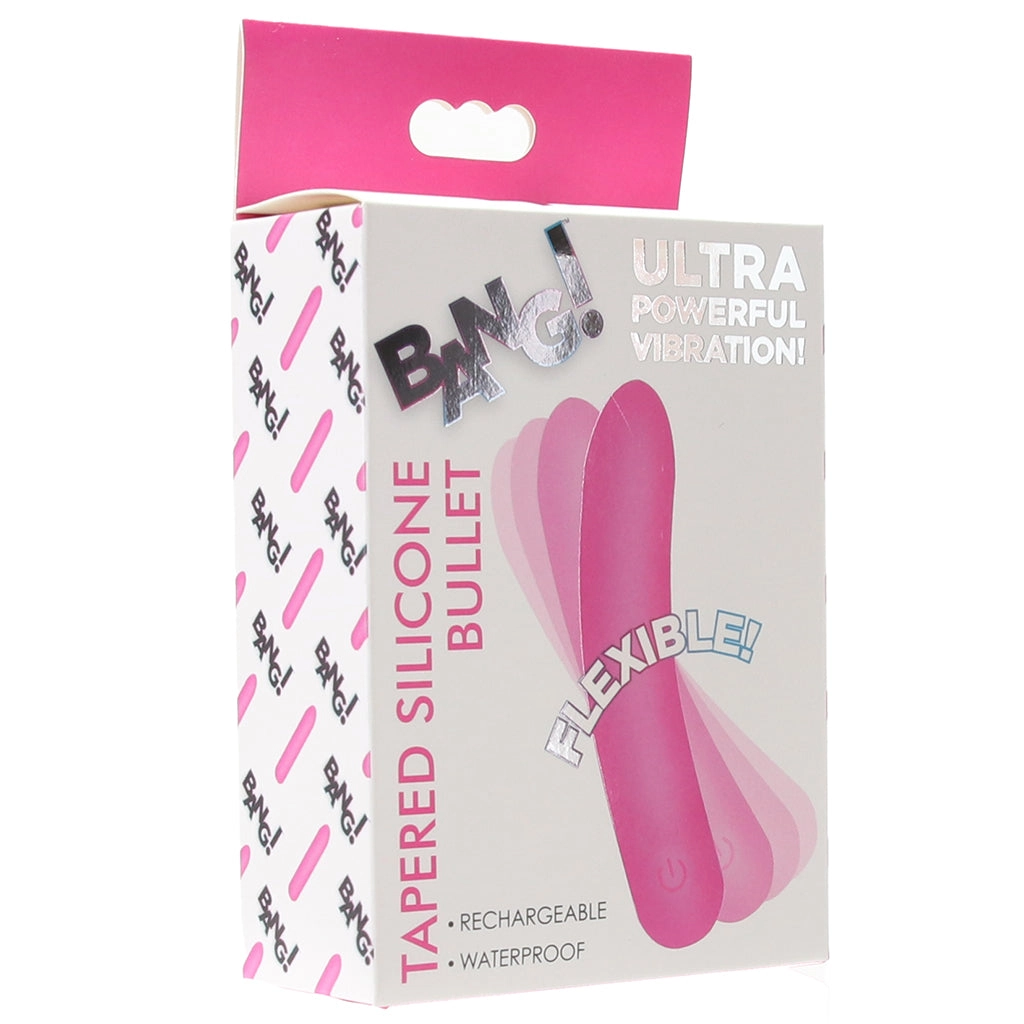 Bang! Flexible Tapered Silicone Bullet Vibe in Pink