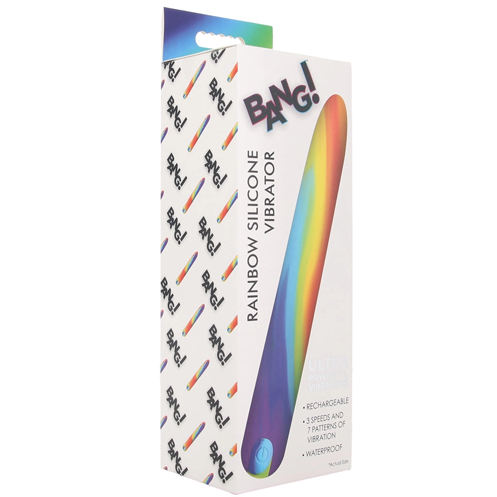 Bang! Rainbow Silicone Slim Vibe