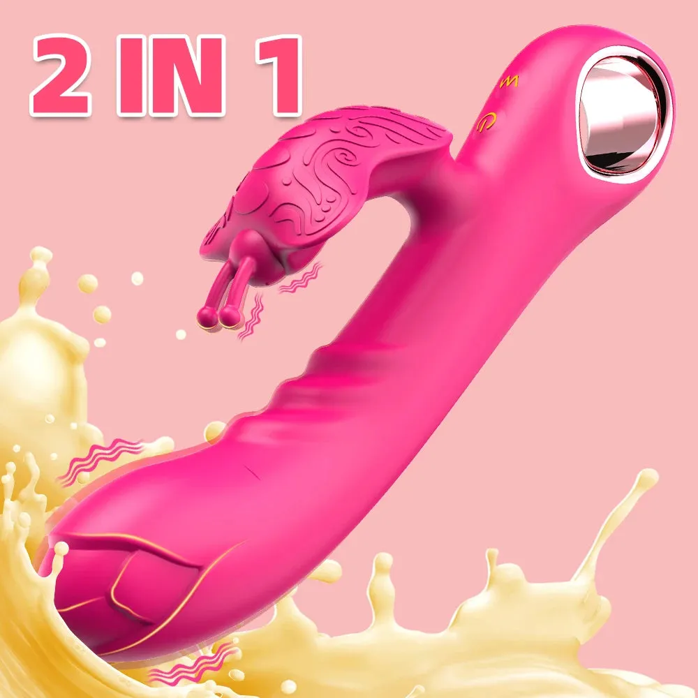 Butterfly Vibrator Dual Motors 10 Frequency Vibration