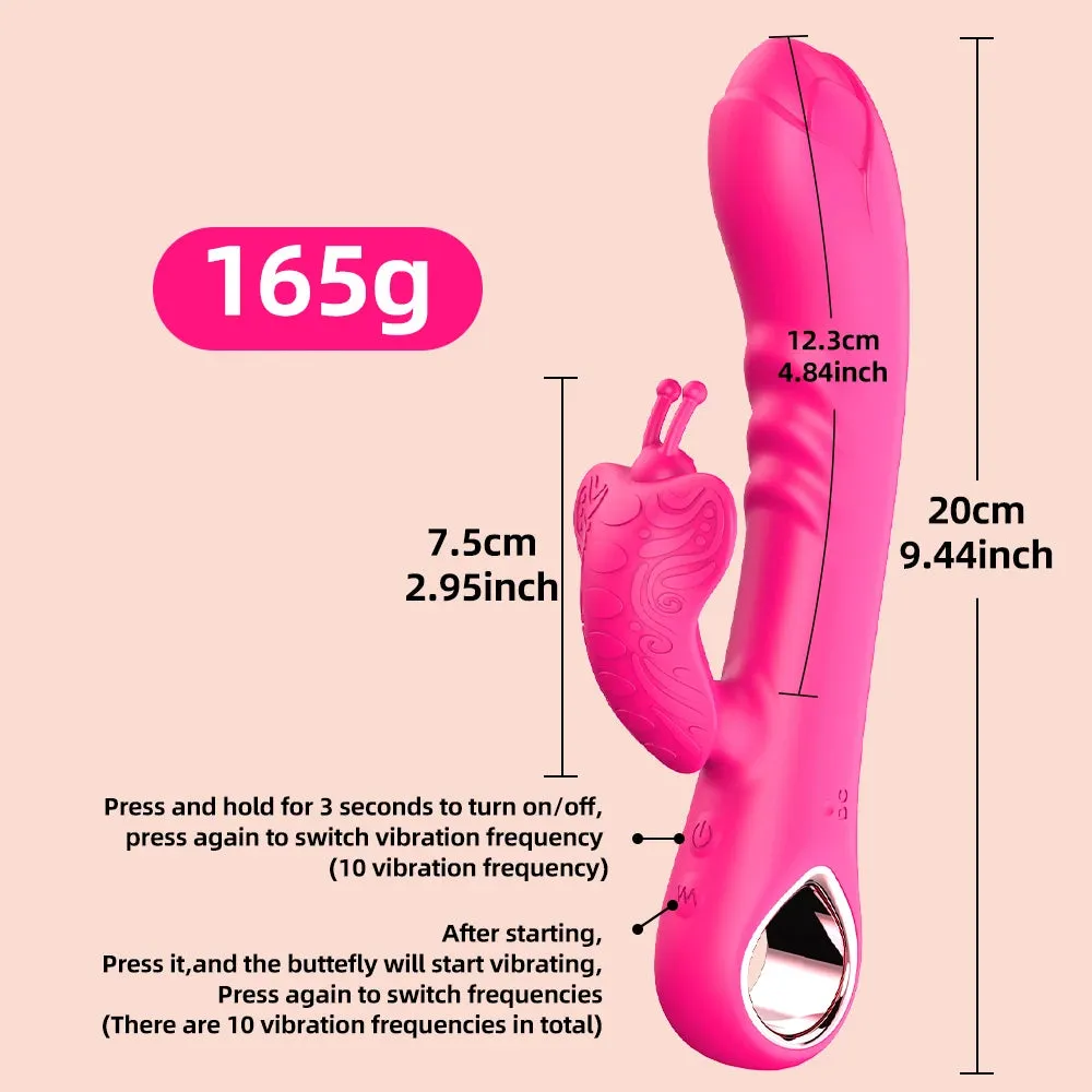 Butterfly Vibrator Dual Motors 10 Frequency Vibration