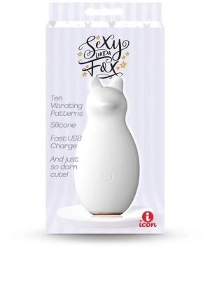 Buzzy Buddy Sexy Like A Fox Rechargeable Silicone Clitoral Stimulator - White