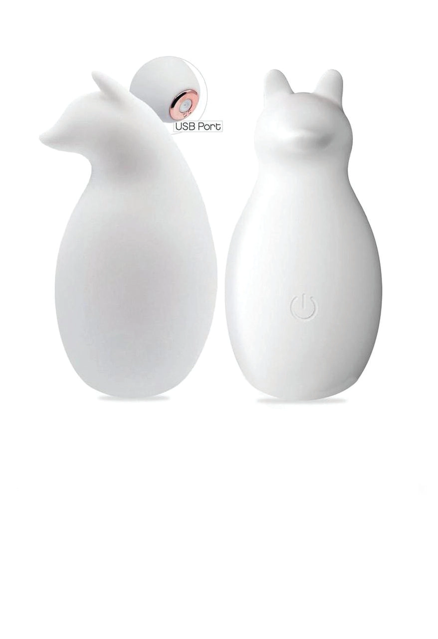 Buzzy Buddy Sexy Like A Fox Rechargeable Silicone Clitoral Stimulator - White
