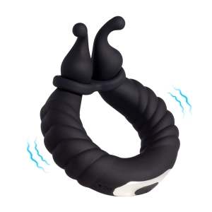 Cameron - Bee-like Penis Clit Vibrator Adjustable Vibrating Cock Ring