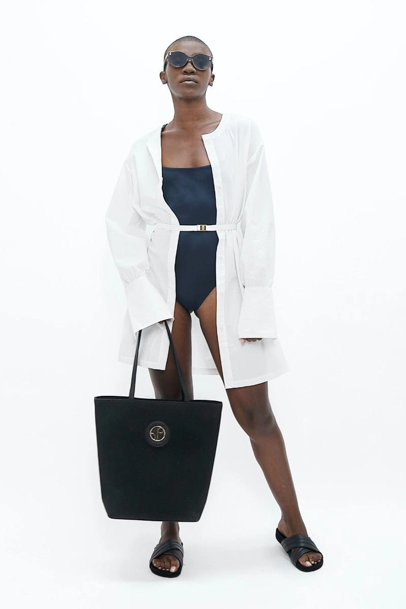 Cap Ferret Organic Cotton Short Dress | White Dove