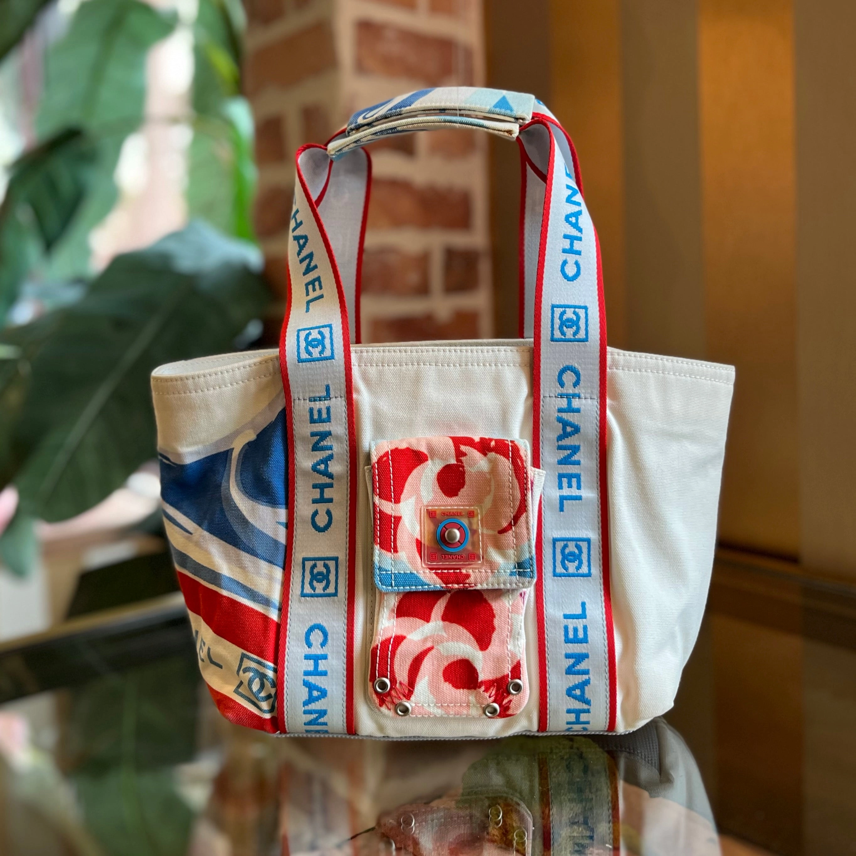 CHANEL Multicolor Sport Line Canvas Surf Mini Tote