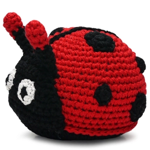 Dogo Pet Fashions Pawer Squeaky Toy Ladybug Dog Toys