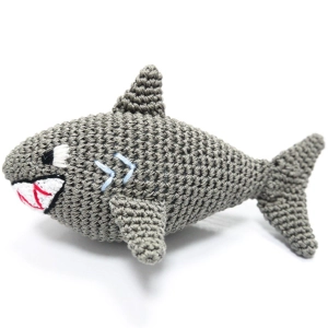 Dogo Pet Fashions Pawer Squeaky Toy Shark Dog Toys