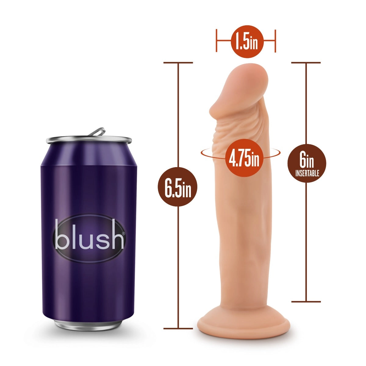 Dr Skin Dr Small 6 Dildo Vanilla