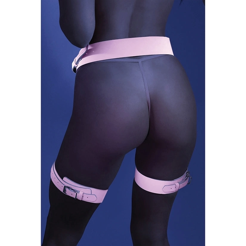 Fantasy Lingerie Glow Leg Harness-Pink O/S-Boxed
