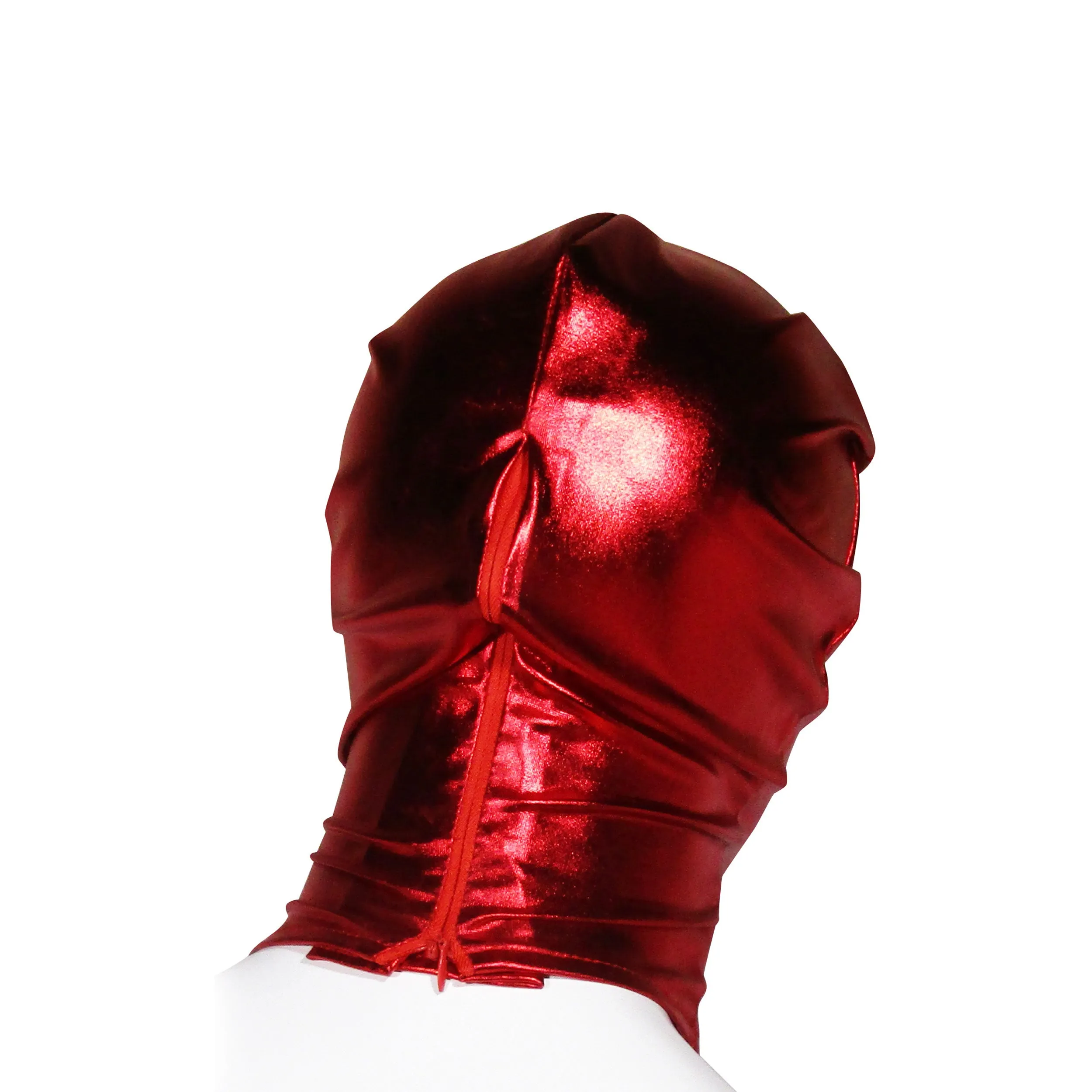 Fetish Pleasure Play Red Open Eye Hood