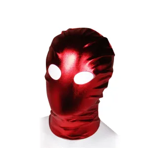 Fetish Pleasure Play Red Open Eye Hood