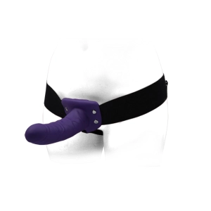 Fetish Pleasure Play Strap-On Harness System w/6" Dong - Purple