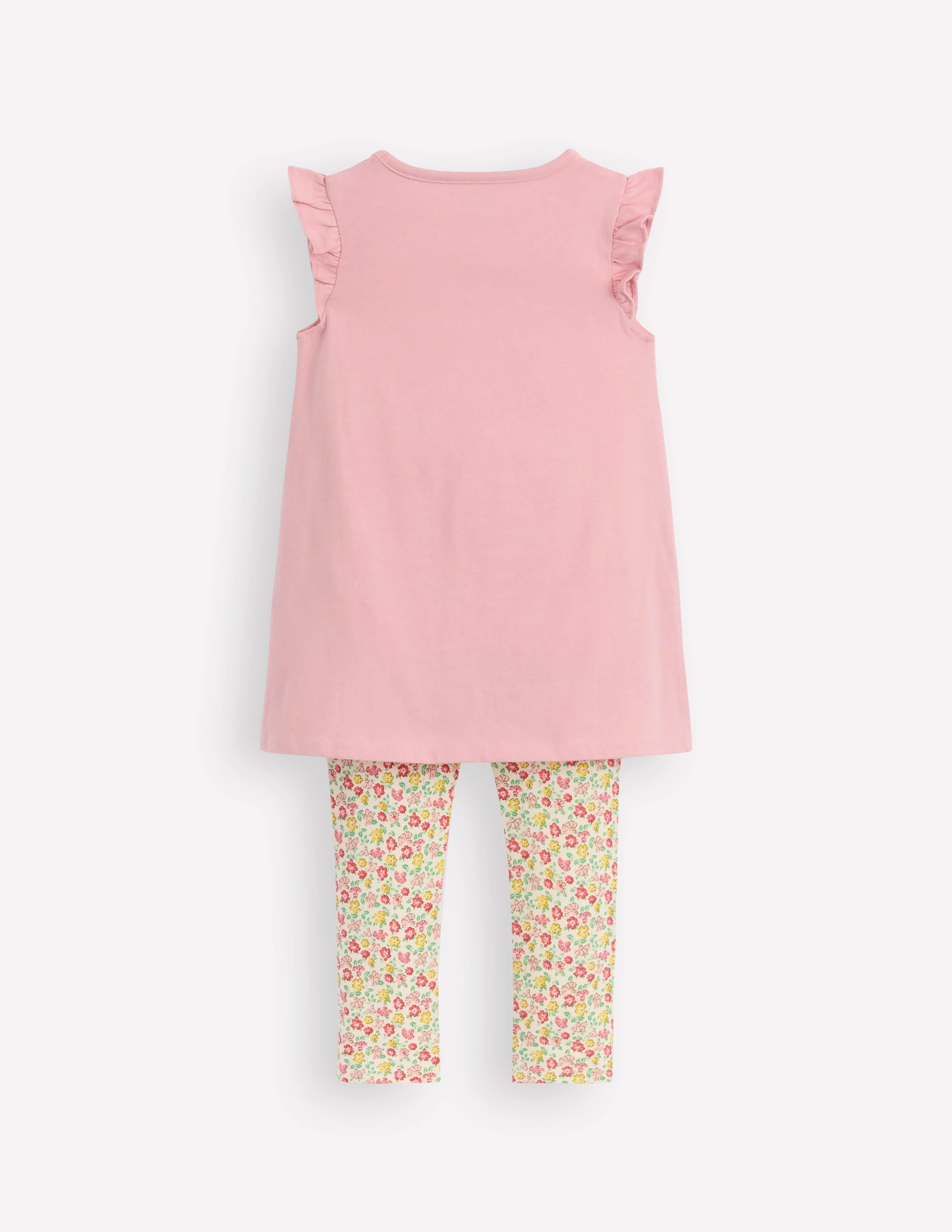 Frill Sleeve Tunic Set-Vintage Pink Fairies