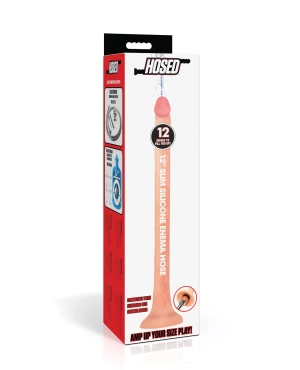 Hosed Silicone Enema Hose - 12 Long