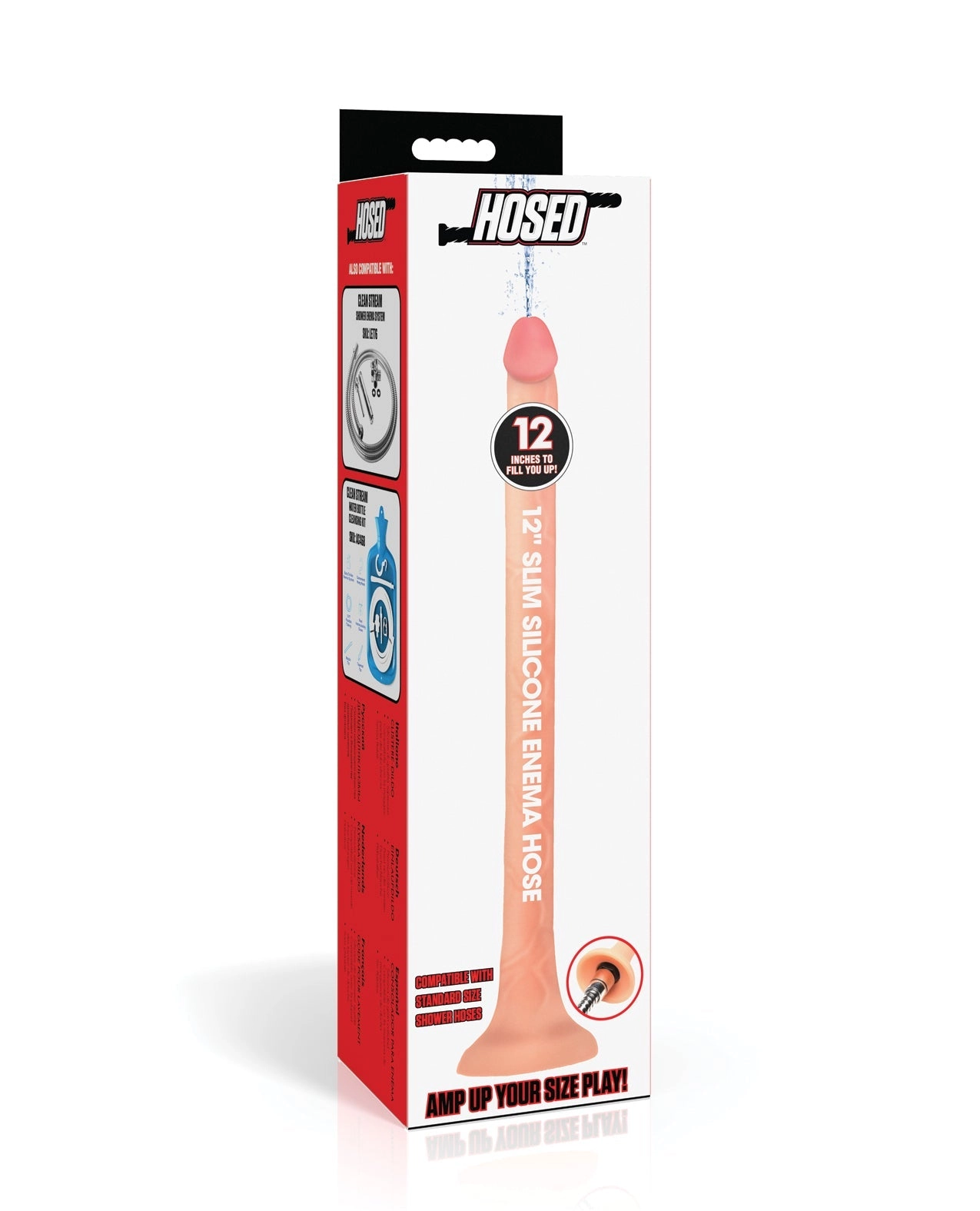 Hosed Silicone Enema Hose - 12 Long