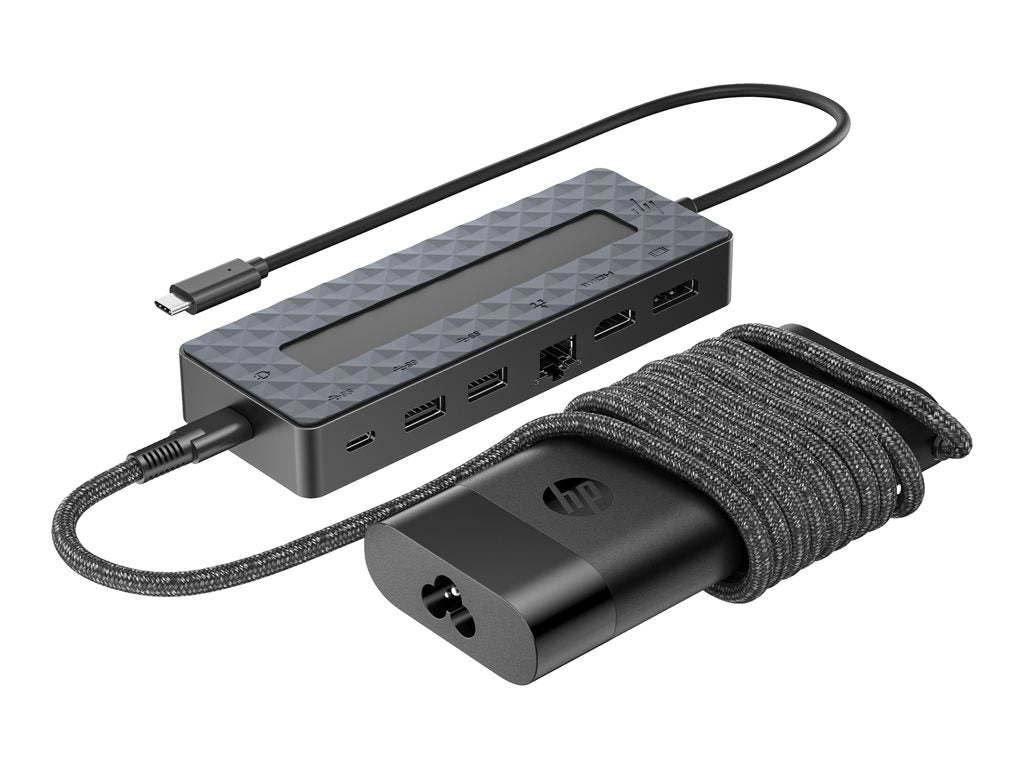 HP Universal - Docking station - USB-C - HDMI, DP - 10Mb LAN - with Laptop Charger - United States 9H0H9AA#ABA