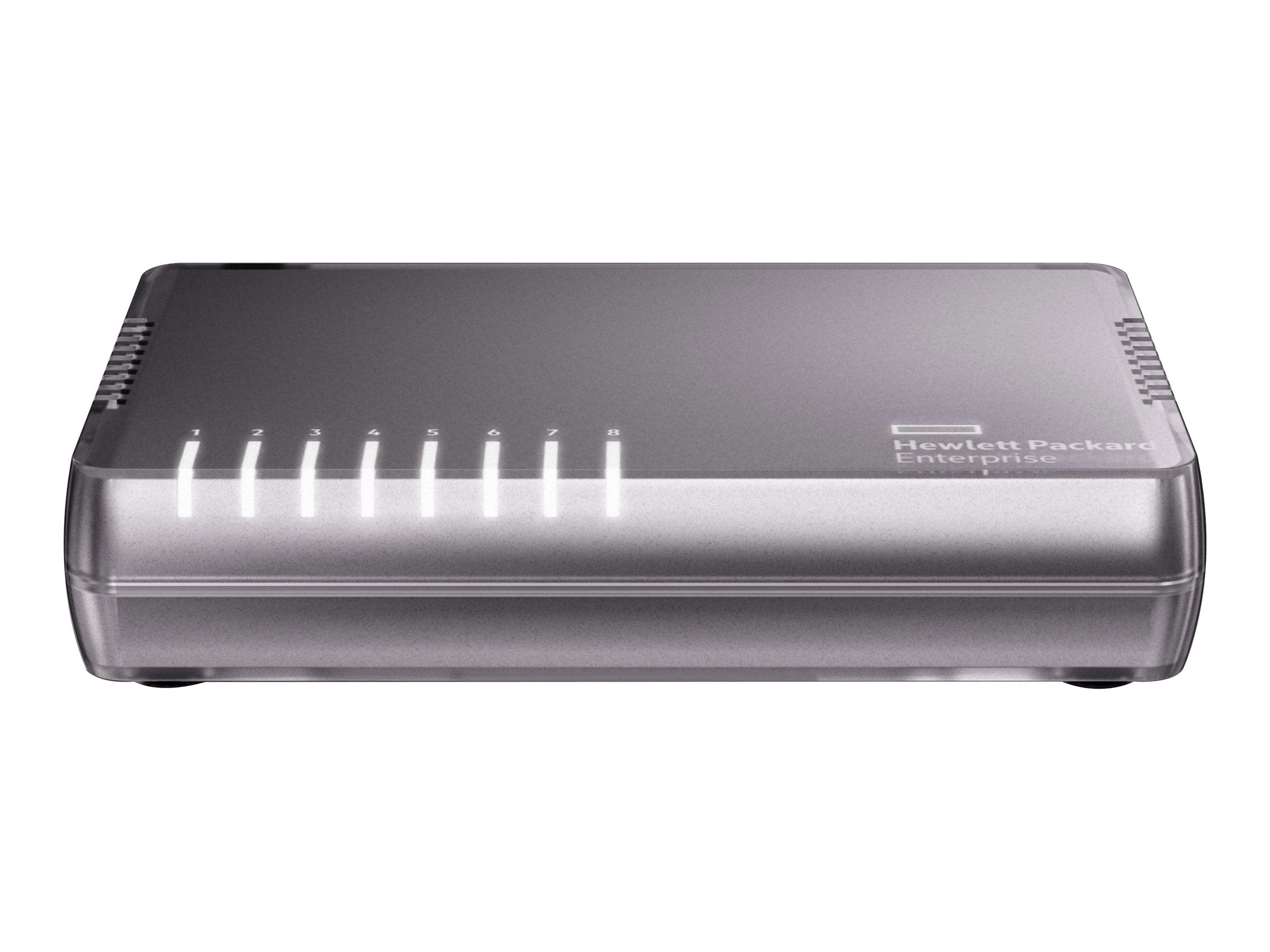 HPE OfficeConnect 1405 8G v3 - Switch - unmanaged - 8 x 10/100/1000 - desktop JH408A#1HP