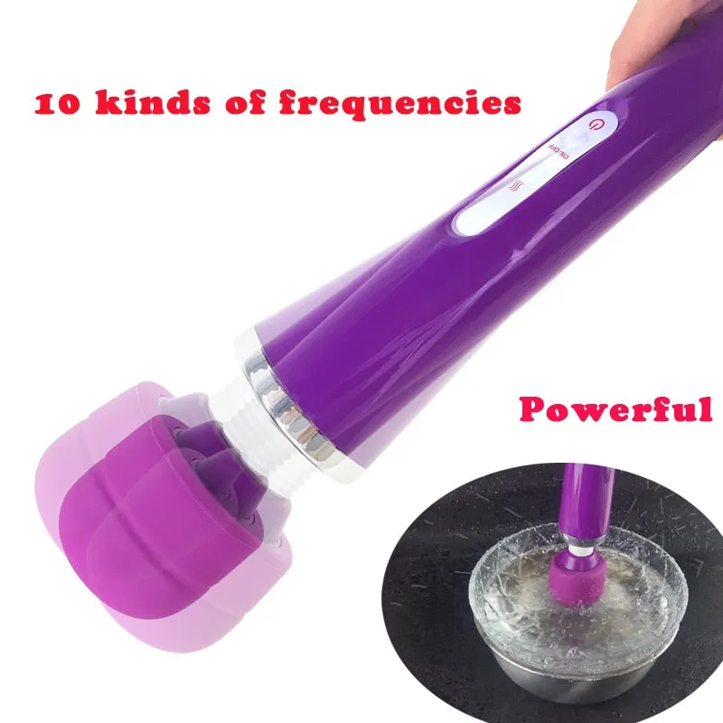 Huge Magic Wand Vibrators for Women USB Charge Big AV Stick Female G Spot Massager Clitoris Stimulator