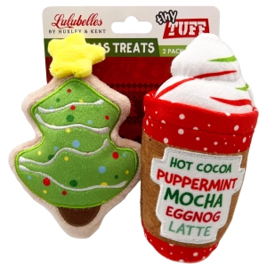 Huxley & Kent Tiny Tuff Christmas Treats Multi Dog Toys