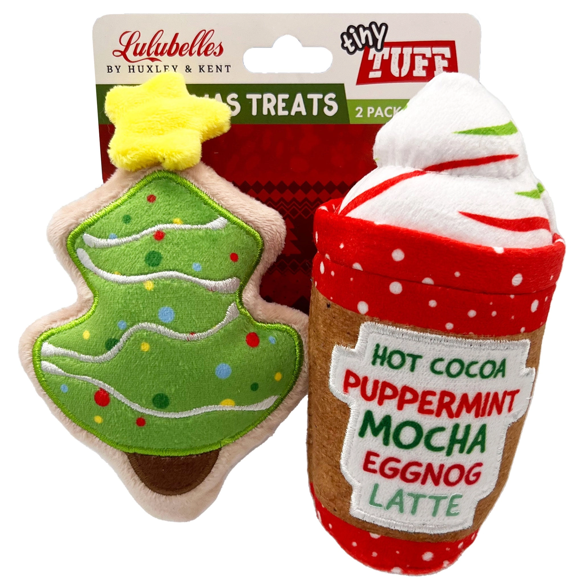 Huxley & Kent Tiny Tuff Christmas Treats Multi Dog Toys