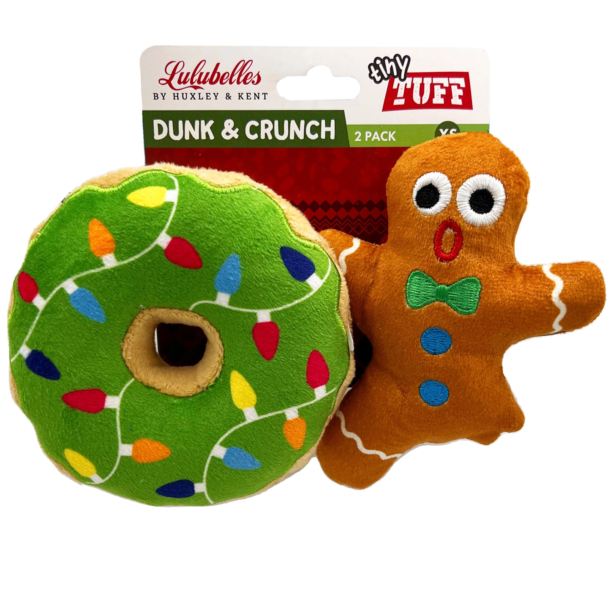Huxley & Kent Tiny Tuff Dunk & Crunch Multi Dog Toys