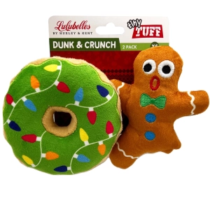 Huxley & Kent Tiny Tuff Dunk & Crunch Multi Dog Toys