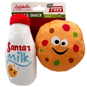 Huxley & Kent Tiny Tuff Santa's Snack Multi Dog Toys