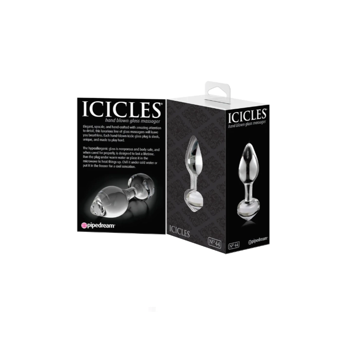 Icicles No.44 Hand Blown Glass Butt Plug