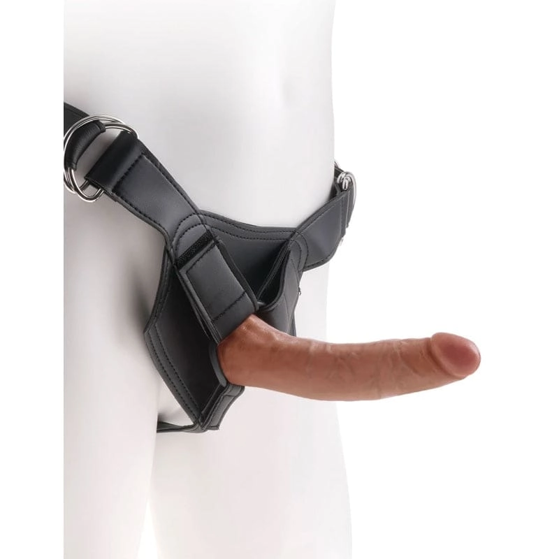 King Cock Strap-on Harness With 7 Cock - Tan