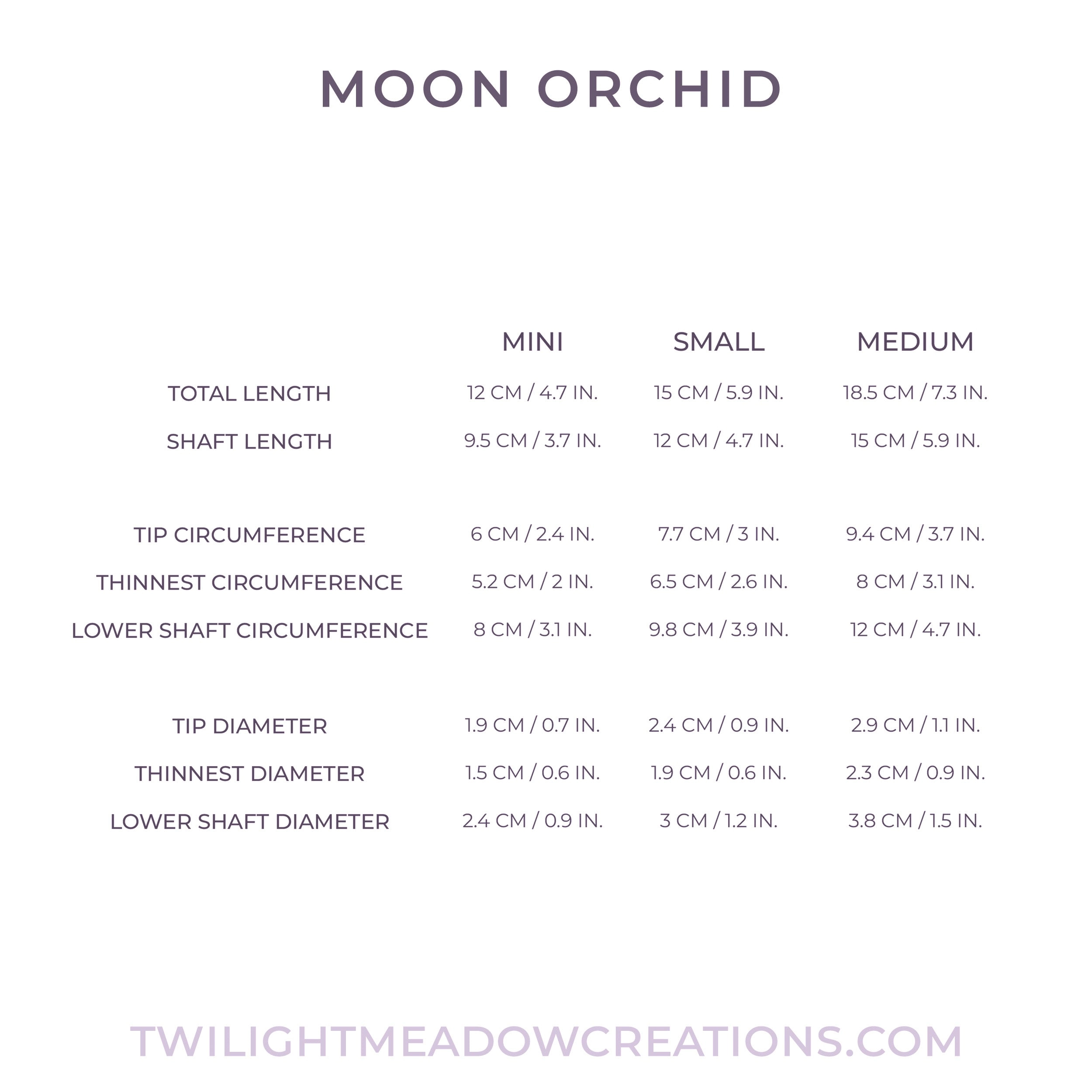 Mini Moon Orchid (Firmness: Firm)