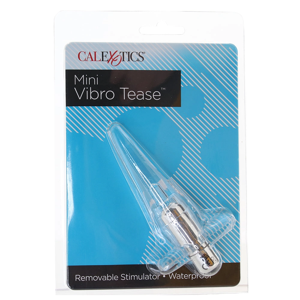 Mini Vibro Tease Anal Probe in Clear