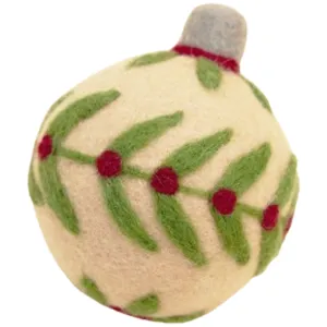 ModernBeast Ornament Ball Leaves Dog Toys