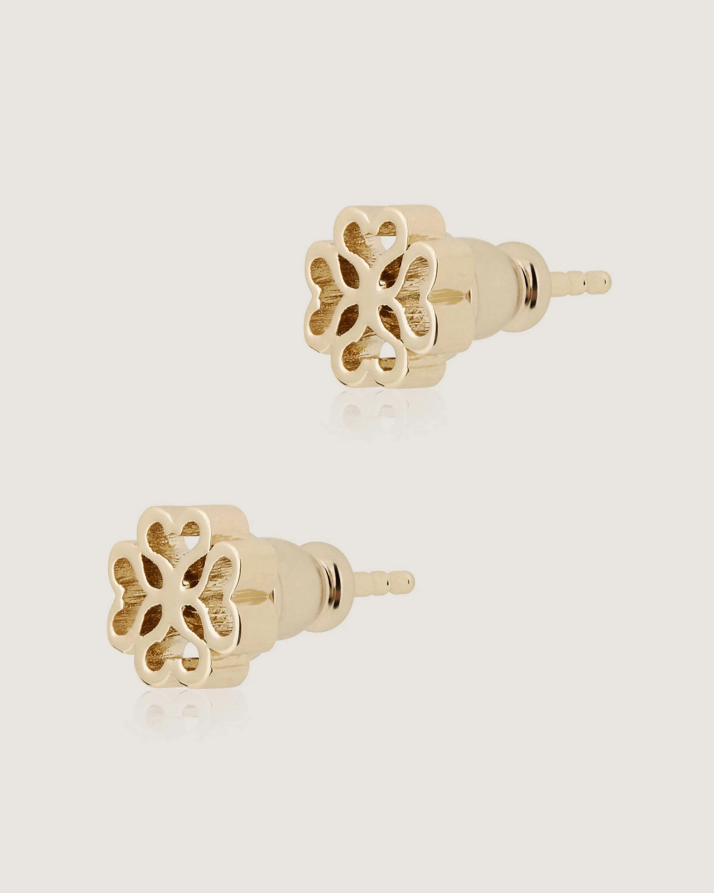Monogram Earrings - 22 Carat Gold Gilded