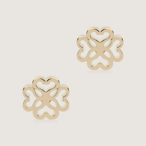 Monogram Earrings - 22 Carat Gold Gilded