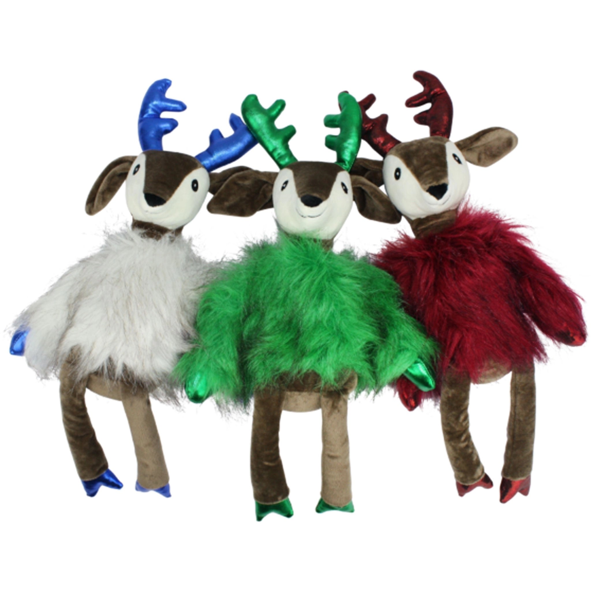 Multipet Holiday Dapper Deer Multi Dog Toys