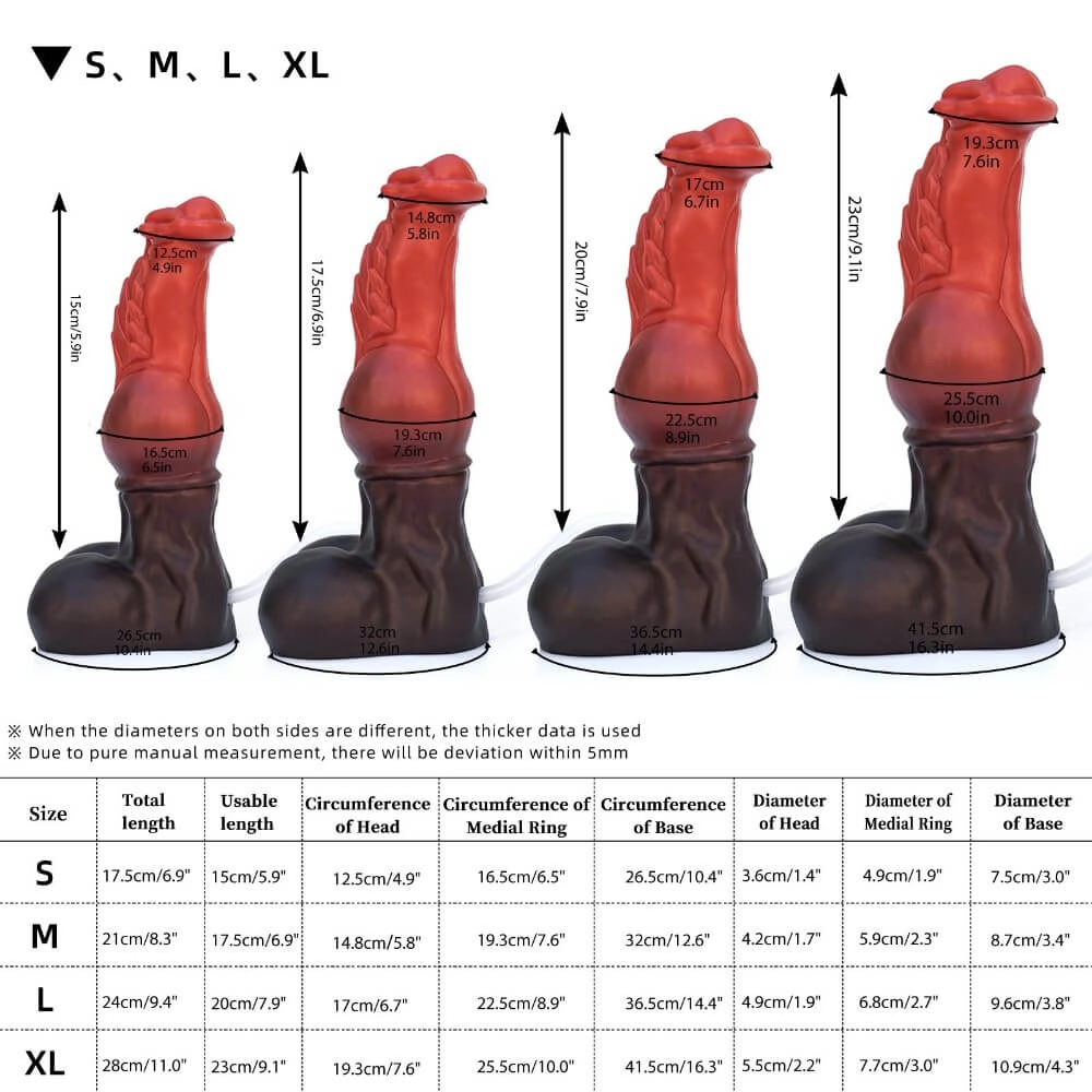 Nothosaur FAXI - Fantasy Ejaculating Dildo - Horse Dildo - Knot Dildo