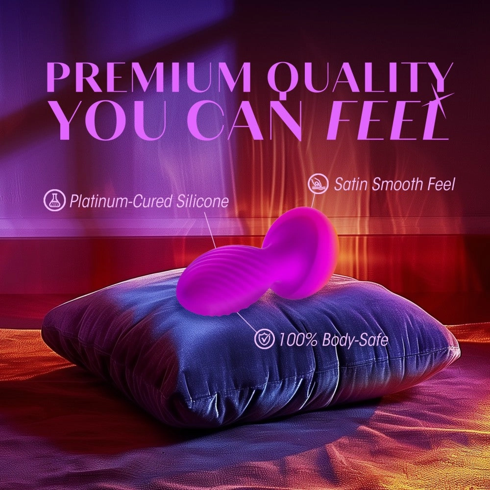 Oh My Gem By Blush® | Charm 4.5 Inch Vibrating Anal Plug Massager With Stayput™ Design & Amethyst Gem Base – In Purple