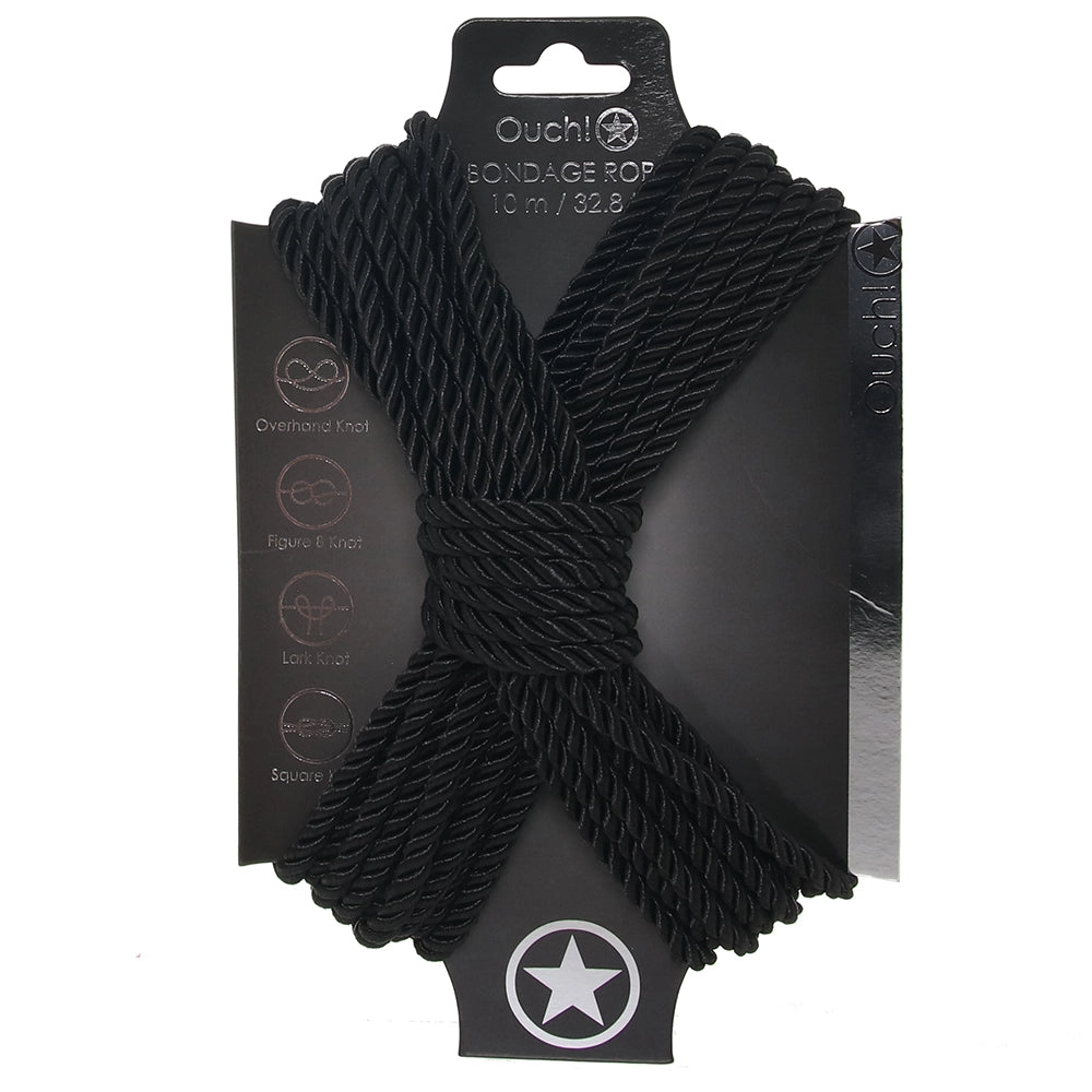 Ouch! 32.8'/10m Bondage Rope in Black