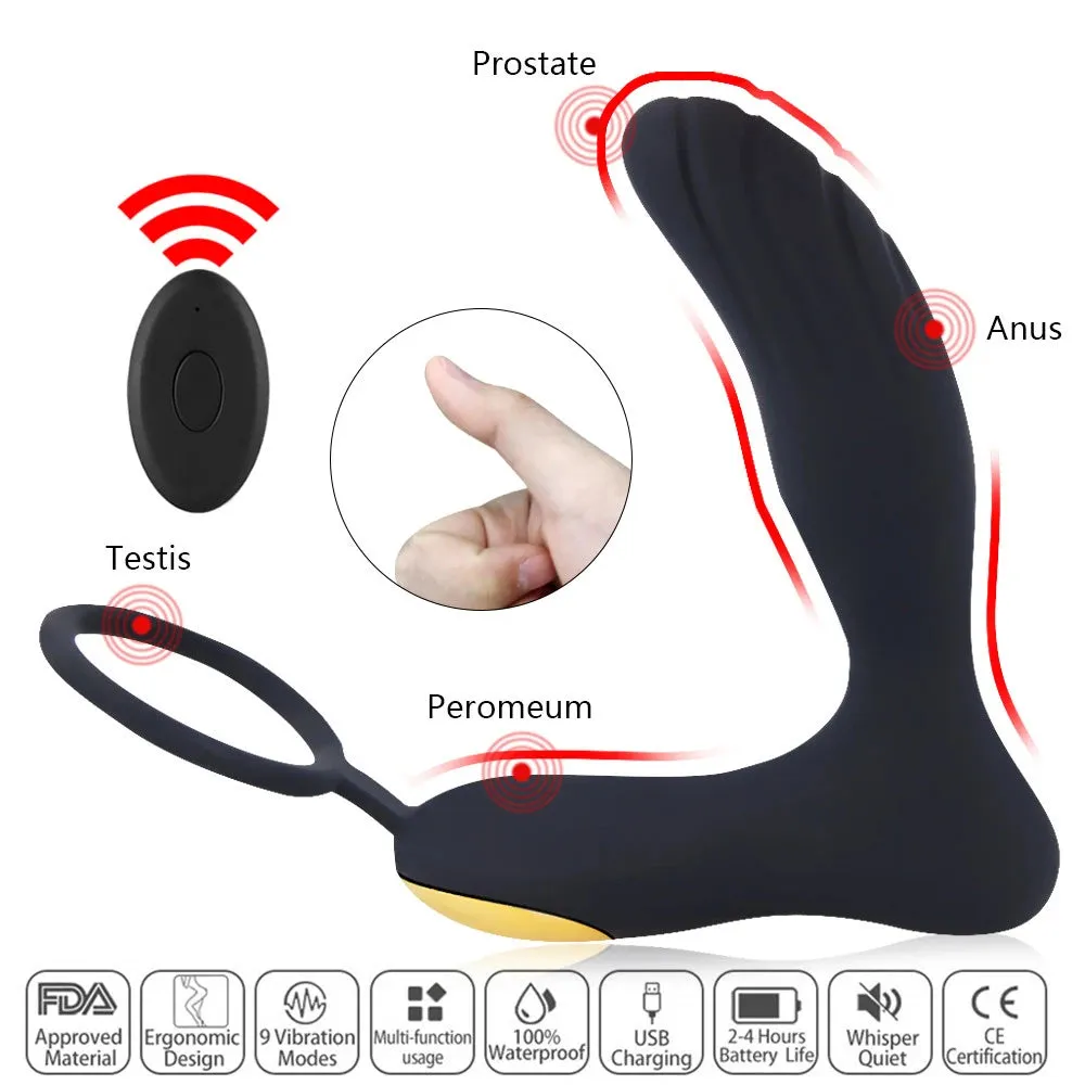 P Spot Toys Remote Control Male Prostate Massager