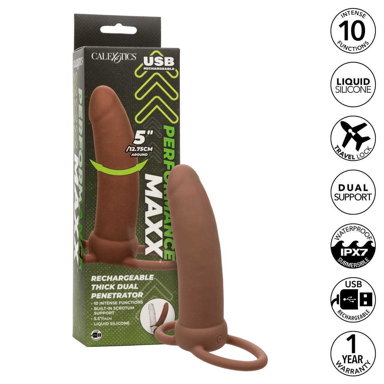 Performance Maxx™ Rechargeable Thick Dual Penetrator